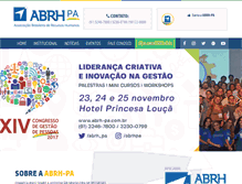 Tablet Screenshot of abrh-pa.com.br